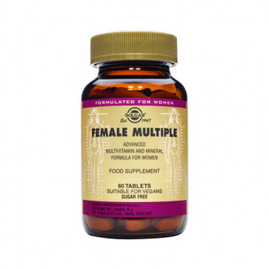 Solgar Female Multiple, Πολυβιταμίνη Πολυφόρμουλα για τις Ανάγκες  της Σύγχρονης Γυναίκας 60 Ταμπλέτες