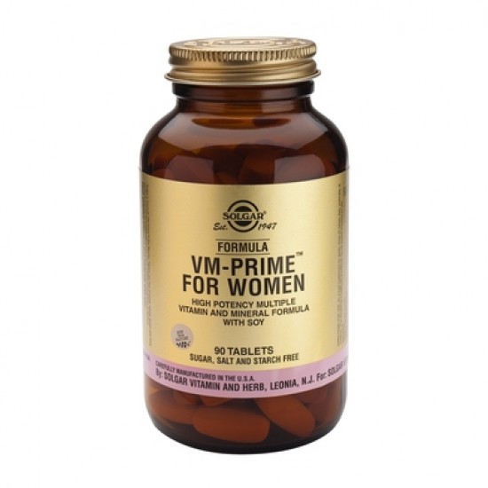 Solgar Formula VM-Prime for Women, Συμπλήρωμα Διατροφής Για την Περίοδο της Κλιμακτηρίου 90 Ταμπλέτες