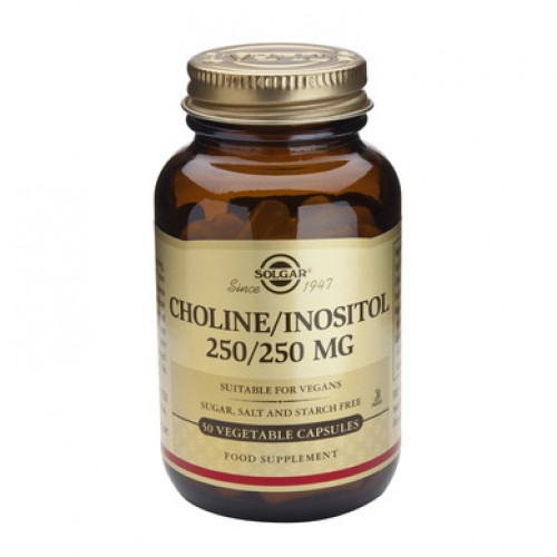 Solgar Choline-Inositol 250/ 250mg, 50Veg.Caps. Συμβάλλει στις ασθένειες του νευρικού συστήματος Solgar Choline-Inositol 250/ 250mg, 50Veg.Caps. Συμβάλλει στις ασθένειες του νευρικού συστήματος