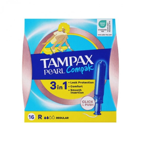 Tampax Pearl Compak 16 Τεμάχια Tampax Pearl Compak 16 Τεμάχια