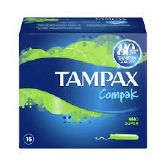 Tampax Compak Super με Απλικατέρ για Αυξημένη Ροή 16τμχ