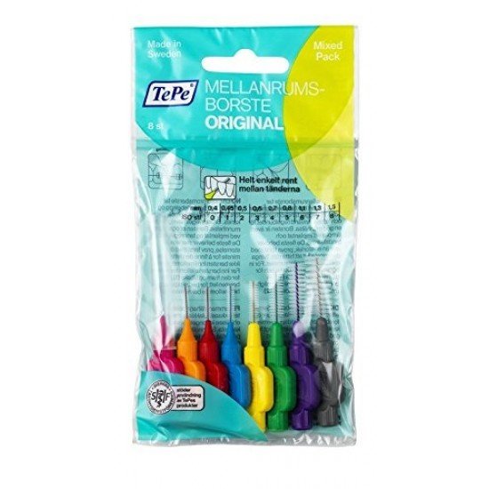 Tepe Μεσοδόντια Βουρτσάκια 8τμχ, Mixed Pack All Size