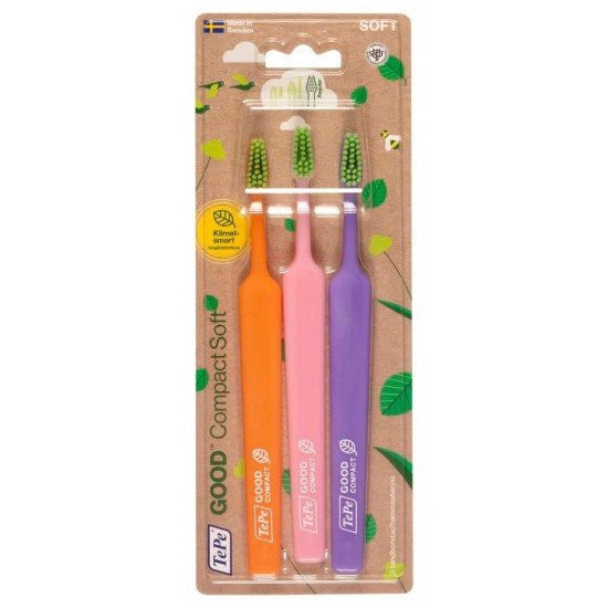 Tepe Good Compact Soft Οδοντόβουρτσες, 3 Τεμάχια
