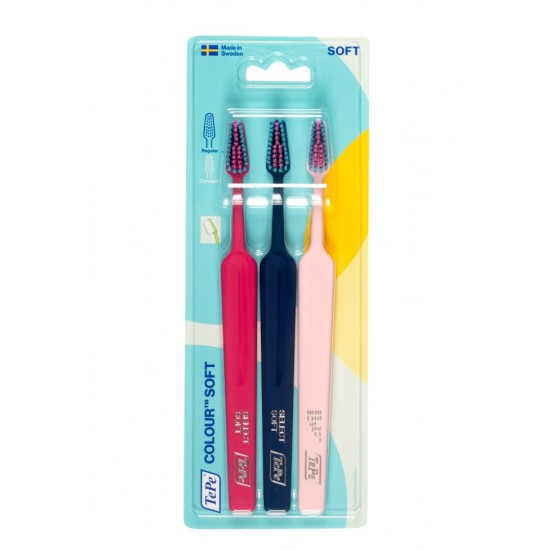 Tepe Select Soft Colour Οδοντόβουρτσες, 3 Τεμάχια Tepe Select Soft Colour Οδοντόβουρτσες, 3 Τεμάχια