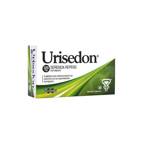 Urisedon 320mg 30 Μαλακές Κάψουλες. Καλή Λειτουργία Προστάτη & Ουροποιητικού