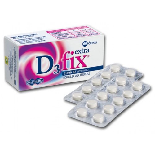 D3Fix Extra 2.000IU, 60 Δισκία D3Fix Extra 2.000IU, 60 Δισκία