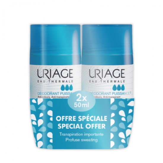 Uriage Deodorant Power 3, Αποσμητικό Τριπλής Δράσης 2x50ml Uriage Deodorant Power 3, Αποσμητικό Τριπλής Δράσης 2x50ml