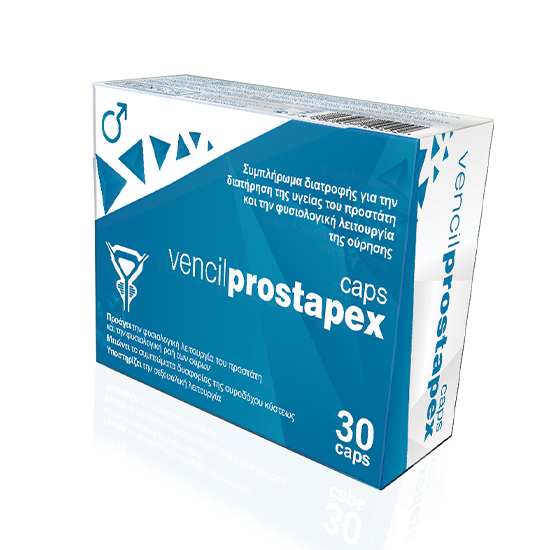 Vencil Prostapex Συμπλήρωμα διατροφής για την Διατήρηση της Υγείας του Προστάτη και την Φυσιολογική Λειτουργία της Ούρησης 30 Κάψουλες