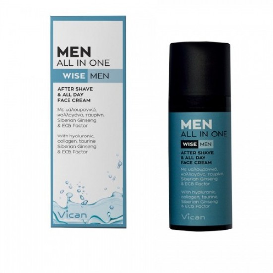 Vican Wise Men All in One After Shave & All Day Cream, After Shave και Ενυδατική Κρέμα 50ml Vican Wise Men All in One After Shave & All Day Cream, After Shave και Ενυδατική Κρέμα 50ml