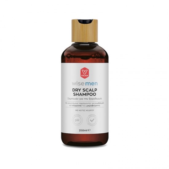 Vican Wise Men Dry Scalp Shampoo Ανδρικό Σαμπουάν για την Ξηροδερμία με Νότες Κέδρου 250ml Vican Wise Men Dry Scalp Shampoo Ανδρικό Σαμπουάν για την Ξηροδερμία με Νότες Κέδρου 250ml
