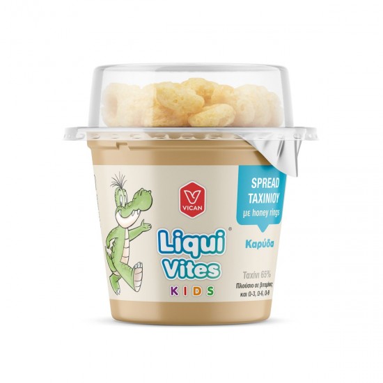 Liqui Vites Kids Spread Ταχινιού με Honey Rings Γεύση Καρύδα, 44g