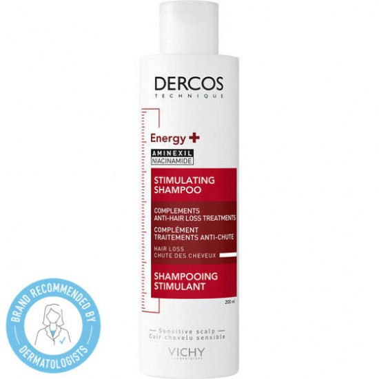 Vichy Dercos Energy+ Shampoo, Δυναμωτικό Σαμπουάν κατά της Τριχόπτωσης 200ml
