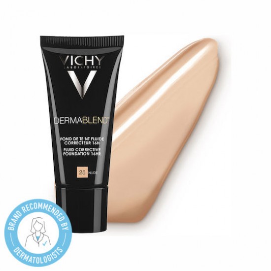 Vichy Dermablend Fluide 35 Sand, Διορθωτικό Make-up με Εύπλαστη Υφή SPF35 30ml Vichy Dermablend Fluide 35 Sand, Διορθωτικό Make-up με Εύπλαστη Υφή SPF35 30ml