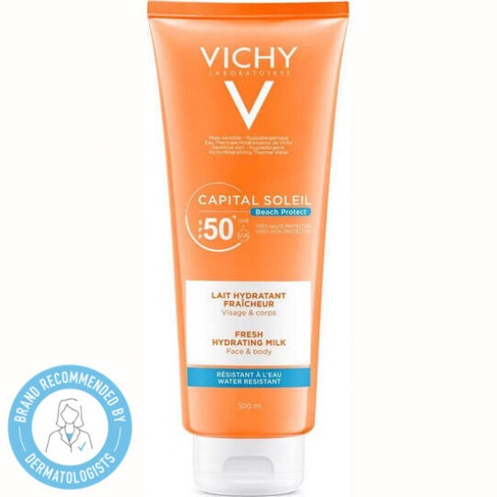 Vichy Capital Soleil Αντηλιακό Γαλάκτωμα για Πρόσωπο & Σώμα SPF 50, 300ml