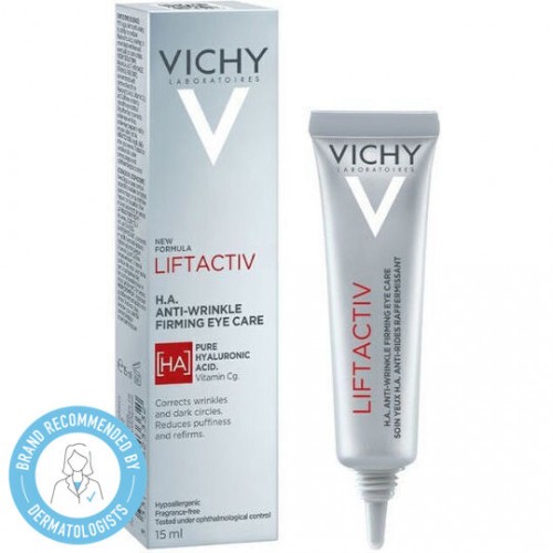 Vichy Liftactiv H.A Anti-Wrinkle Αντιρυτιδική & Συσφικτική Κρέμα Ματιών με Υαλουρονικό Οξύ 15ml
