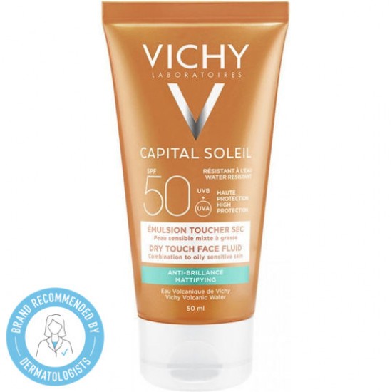 Vichy Capital Soleil Λεπτόρρευστη Κρέμα για Ματ Αποτέλεσμα SPF50, Για Μικτές-Λιπαρές Επιδερμίδες 50ml