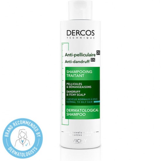 Vichy Dercos Αντιπυτιριδικό DS Σαμπουάν για Λιπαρά μαλλιά, 200ml Vichy Dercos Αντιπυτιριδικό DS Σαμπουάν για Λιπαρά μαλλιά, 200ml