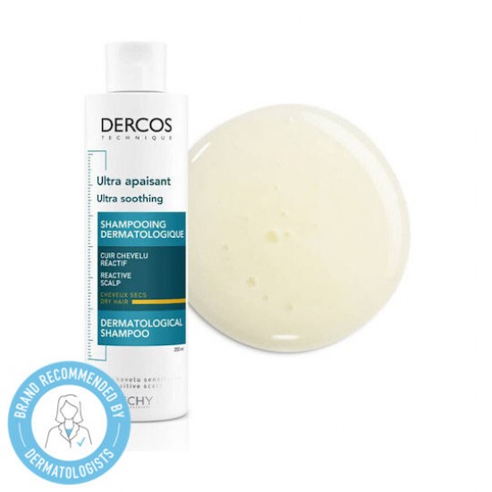 Vichy Dercos Ultra Soothing Καταπραϋντικό Σαμπουάν για Ξηρά Μαλλιά, 200ml