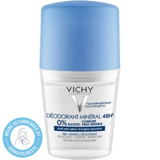 Vichy Deodorant Mineral 48H Αποσμητικό Χωρίς Άλατα Αλουμινίου 50ml Vichy Deodorant Mineral 48H Αποσμητικό Χωρίς Άλατα Αλουμινίου 50ml