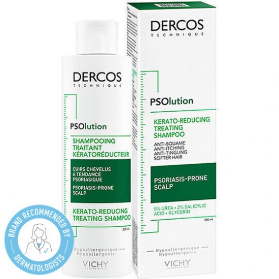 Vichy Dercos PSOlution Shampoo Keratoreducing Treatment Σαμπουάν για Τριχωτό με Τάση Ψωρίασης 200ml Vichy Dercos PSOlution Shampoo Keratoreducing Treatment Σαμπουάν για Τριχωτό με Τάση Ψωρίασης 200ml