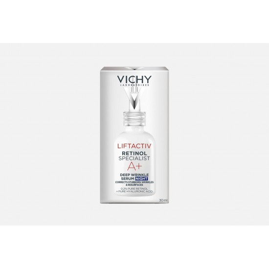 Vichy Liftactiv Retinol Specialist Deep Wrinkles Serum A+ 0.2% Pure Retinol, Διορθώνει την Εμφάνιση Τον Ρυτίδων 30ml