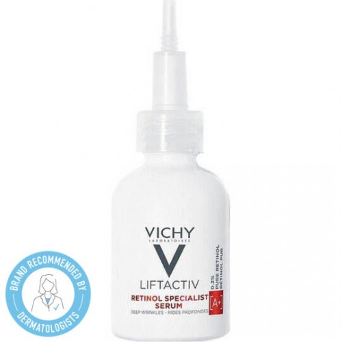Vichy Liftactiv Retinol Specialist Deep Wrinkles Serum A+ 0.2% Pure Retinol, Διορθώνει την Εμφάνιση Τον Ρυτίδων 30ml