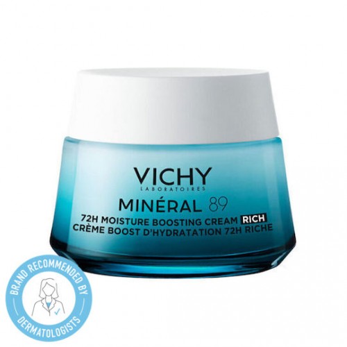 Vichy Mineral 89 Booster Ενυδάτωσης 72Η Κρέμα με Πλούσια Υφή 50ml