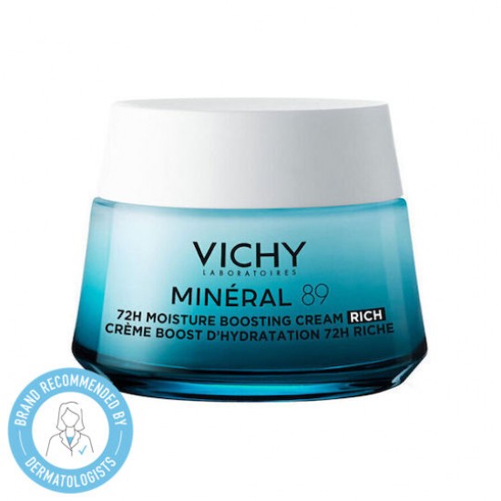 Vichy Mineral 89 Booster Ενυδάτωσης 72Η Κρέμα με Πλούσια Υφή 50ml