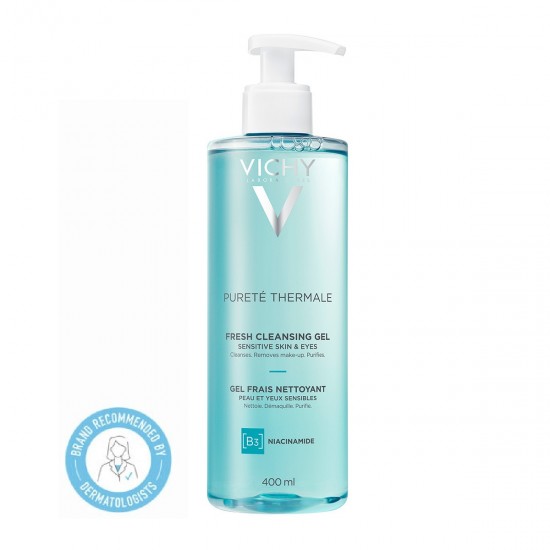 Vichy Gel Καθαρισμού Purete Thermale Fresh Cleansing Gel B3 & Niacinamide για Ευαίσθητες Επιδερμίδες 400ml Vichy Gel Καθαρισμού Purete Thermale Fresh Cleansing Gel B3 & Niacinamide για Ευαίσθητες Επιδερμίδες 400ml