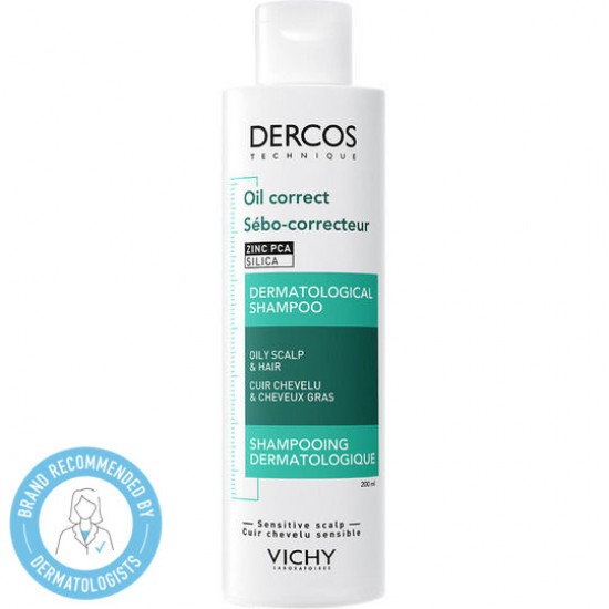 Vichy  Dercos  Oil Corect  Shampoo, Σαμπουάν Για Λιπαρά Μαλλιά 200ml