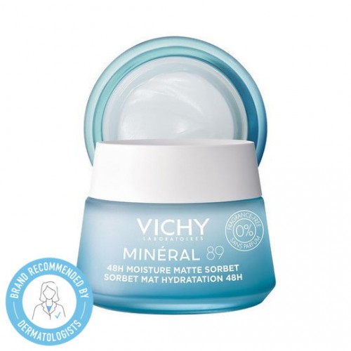 Vichy Mineral 89 Κρέμα Gel Ενυδάτωσης 48Ω για Λιπαρή Επιδερμίδα 50ml