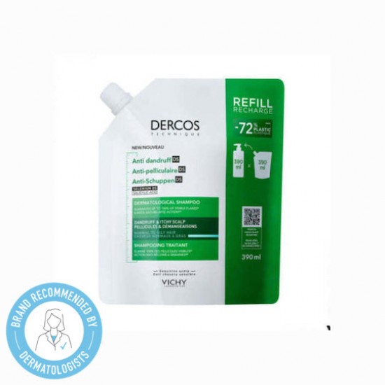Vichy Dercos Anti-Dandruff Refill Αντιπιτυριδικό Σαμπουάν Για Κανονικά & Λιπαρά Μαλλιά 390ml Vichy Dercos Anti-Dandruff Refill Αντιπιτυριδικό Σαμπουάν Για Κανονικά & Λιπαρά Μαλλιά 390ml