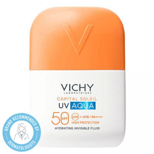 Vichy Capital Soleil UV Aqua Hydrating Invisible Fluid Αντηλιακή Λοσιόν Προσώπου SPF50 50ml