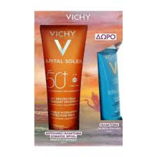 Vichy Promo Capital Soleil Αντηλιακό Γαλάκτωμα Σώματος SPF50+ 300ml, Δώρο Vichy Ideal Soleil Γαλάκτωμα για Μετά τον Ήλιο, 100ml