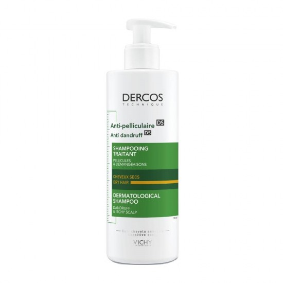 Vichy Dercos Anti Dandruff Shampoo DS 390ml Αντιπυτιριδικό Σαμπουάν για Ξηρά Μαλλιά