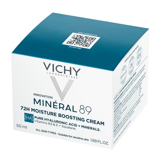 Vichy Mineral 89 Booster Ενυδάτωσης 72Η Κρέμα για Κάθε Τύπο Δέρματος 50ml