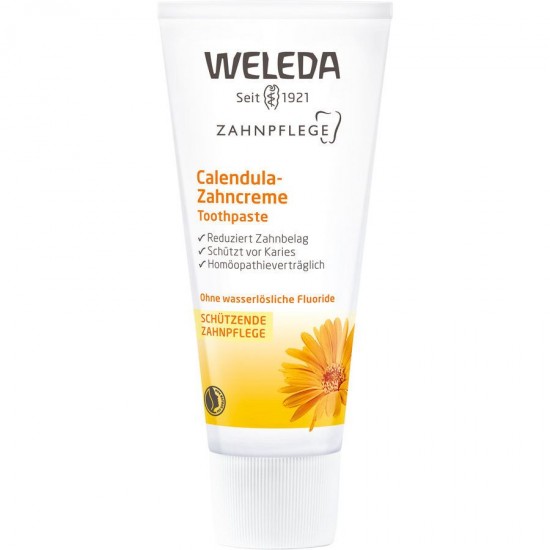 Weleda Calendula Οδοντόκρεμα Καλέντουλας Κατά της Τερηδόνας 75ml
