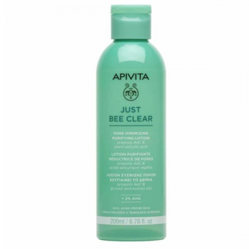 Apivita Just Bee Clear Purifying Lotion Σύσφιξης Πόρων 200ml Apivita Just Bee Clear Purifying Lotion Σύσφιξης Πόρων 200ml