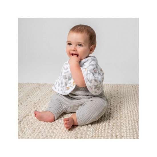 Aden+Anais Essentials Cotton Muslin Burpy Bib, Alphabet 1 Τεμάχιο
