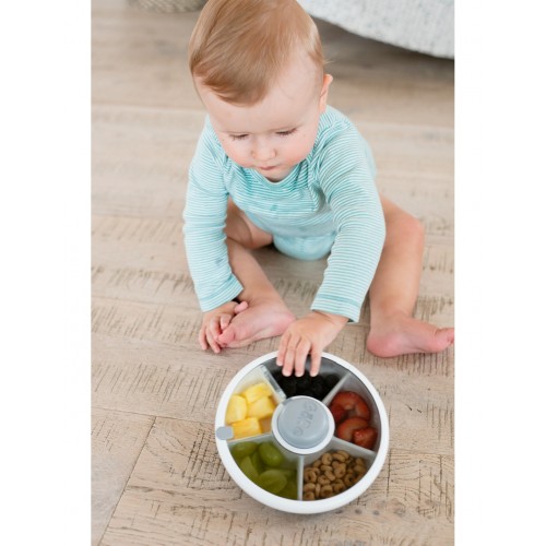 Gobe Snack Spinner, Δοχείο για Σνακ με Θήκες, Χρώμα Taro Purple