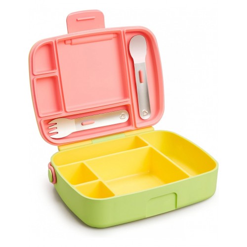 Munchkin Bento Lunch Box Yellow/Pink
