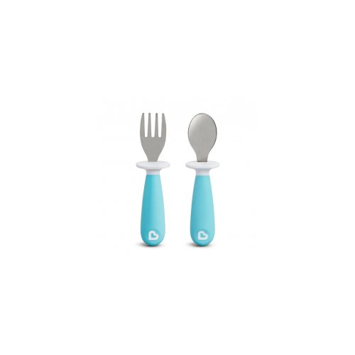 Munchkin Raise Toddler Fork & Spoon Κουτάλι & Πιρούνι Μπλε Munchkin Raise Toddler Fork & Spoon Κουτάλι & Πιρούνι Μπλε