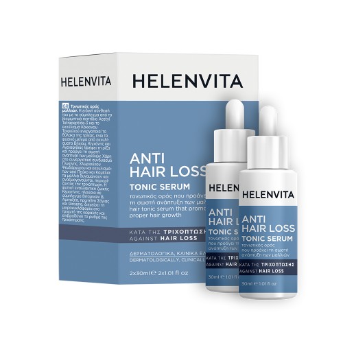 Helenvita Anti Hair Loss Tonic Serum, Τονωτικός Ορός Μαλλιών 2x30ml Helenvita Anti Hair Loss Tonic Serum, Τονωτικός Ορός Μαλλιών 2x30ml