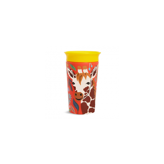 Munchkin Miracle 360 Sippy Cup 12m+ Giraffe, Χρώμα Πορτοκαλί-Κίτρινο 266ml