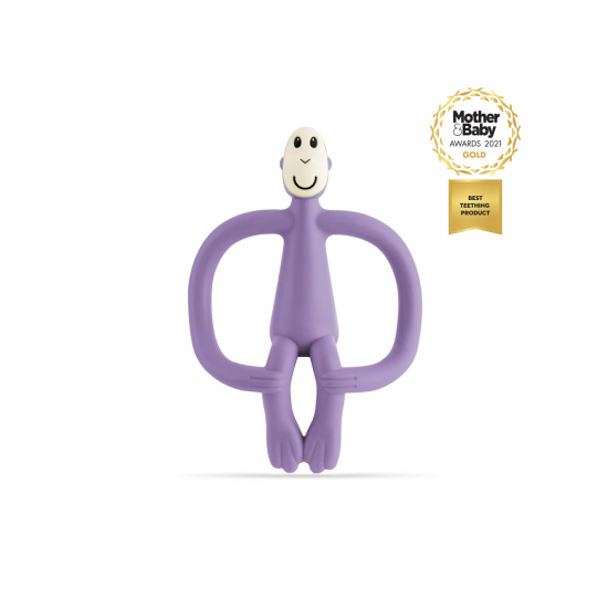 Matchstick Monkey Teething Toy and Gel Applicator Purple
