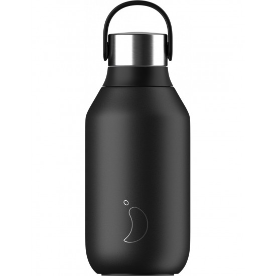 Chilly's Series 2, Μπουκάλι Θερμός 350ml, Abyss Black Chilly's Series 2, Μπουκάλι Θερμός 350ml, Abyss Black