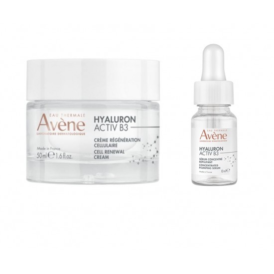 Avene Promo Hyaluron Activ B3 Cell Renewall Cream, Κρέμα Κυτταρικής Αναγέννησης 50ml & ΔΩΡΟ Hyaluron Serum 10ml