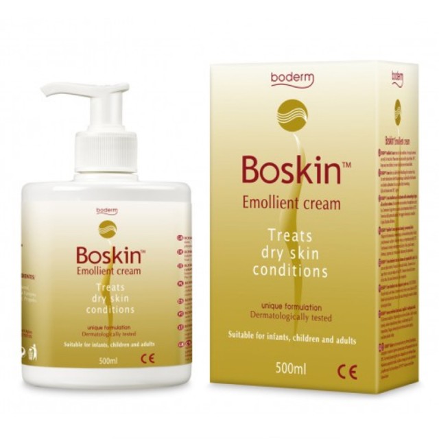Boderm Boskin Emolient Cream Μαλακτική Κρέμα Σώματος για την Περιποίηση του Ξηρού Δέρματος 500ml