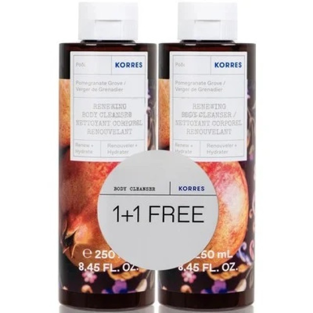 Korres Αφρόλουτρο Ρόδι 250ml 1+1 Δώρο