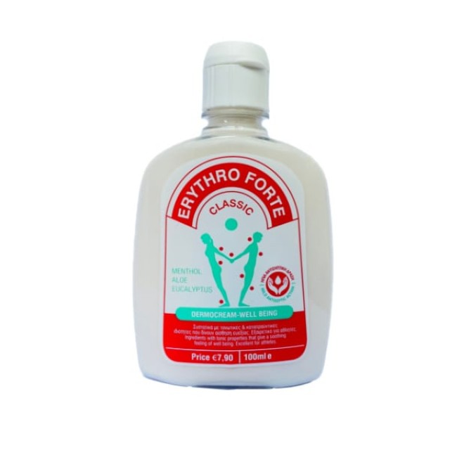 Erythro Forte Classic Θερμαντική Κρέμα για την Ανακούφιση των Μυϊκών Πόνων 100ml